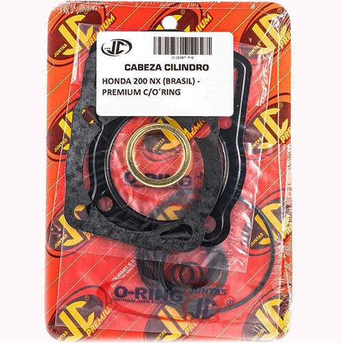 JUNTA TAPA DE CILINDRO HONDA 200 NX (BRASIL) PREM. C/ORING JC (21067P/O)