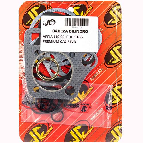 JUNTA TAPA DE CILINDRO APPIA 110 CITI PLUS PREMIUM C/ORING JC (06480P/O)