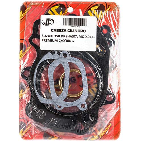 JUNTA TAPA DE CILINDRO SUZUKI 350 DR HASTA M.94 PREM. C/ORING JC (00805P/O)
