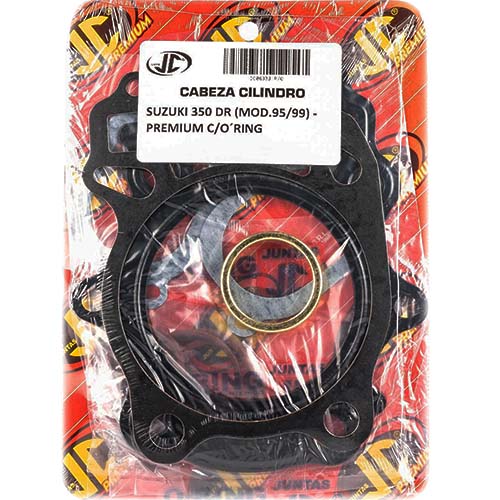 JUNTA TAPA DE CILINDRO SUZUKI 350 DR M.95/99 PREM. C/ORING JC (06333P/O)