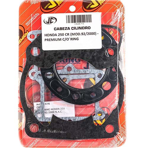 JUNTA TAPA DE CILINDRO HONDA 250CR M.92/2000 PREM. C/ORING JC (06285P/O)