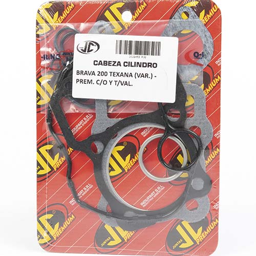 JUNTA TAPA DE CILINDRO BRAVA 200TEXANA (VAR) PREM. C/O Y T/VAL. JC (21053P/O)