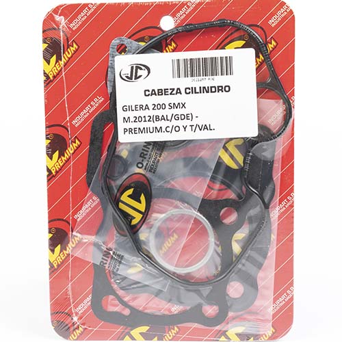 JUNTA TAPA DE CILINDRO GILERA 200 SMX M.2012 (BAL/GDE) PREM. C/O Y T/VAL. JC (21257P/O)