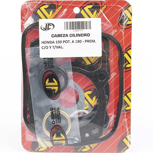 JUNTA TAPA DE CILINDRO HONDA 150 CG POT. A 190 PREM. C/O Y T/VALV. JC (21446P/O)