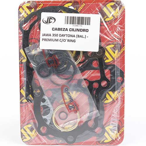 JUNTA TAPA DE CILINDRO JAWA 350 DAYTONA (CON BALANCEADOR) PREMIUM JC (21404P/O)