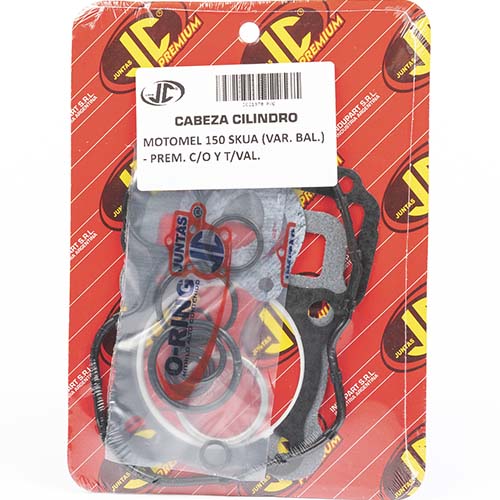 JUNTA TAPA DE CILINDRO MOTOMEL 150SKUA VAR BAL PRE C/O Y T/V JC (21370P/O)