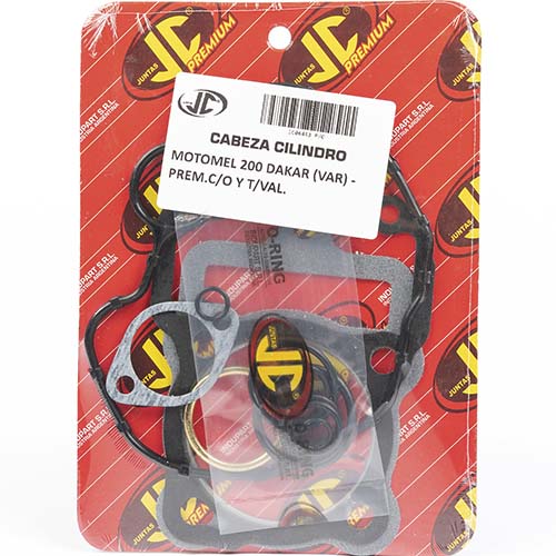JUNTA TAPA DE CILINDRO MOTOMEL 200 DAKAR (VAR) PREM. C/O Y T/VAL. JC (06453P/O)