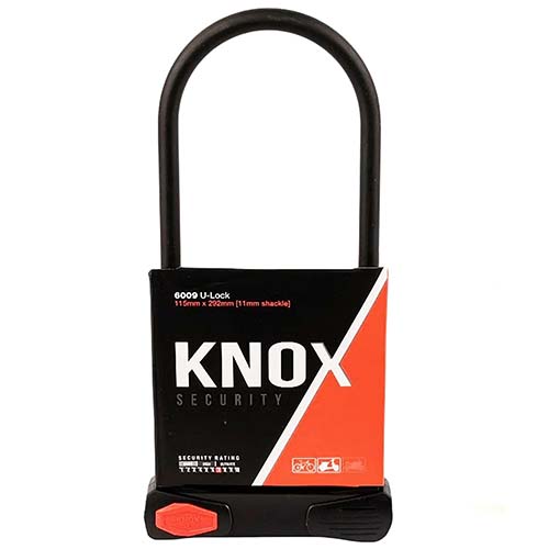 TRABA U KNOX 6009 11.5CMx29.2CM ESPESOR 11mm (2 Llaves) + Soporte