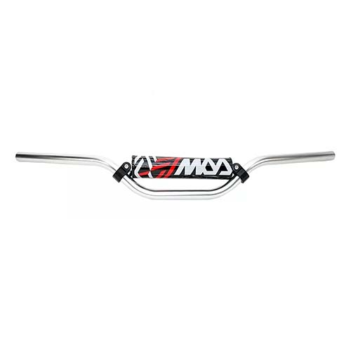 MANUBRIO 8010 ALUM. UNIVERSAL C/PAD HONDA BROS / YAMAHA XTZ ALTO PLATA MDA