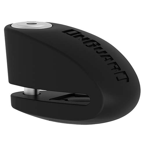 TRABA DISCO CON ALARMA 120DB 8251 14mm NEGRO ACERO INOXIDABLE ONGUARD