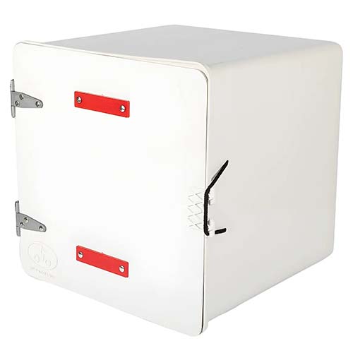 CAJA PARA DELIVERY SUPER 41X41X41 C/1 ESTANTE BLANCA PLASTICA VC (589)
