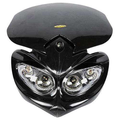 CUPULINA DELANTERA MODELO MOSCA UNIVERSAL NEGRA PLASTICA VC (602)