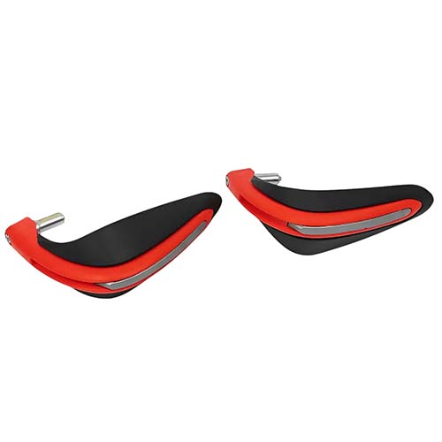 CUBRE MANOS OFF ROAD C/SPOILER ROJO/NEGRO (JGO) PLASTICA VC (1011)
