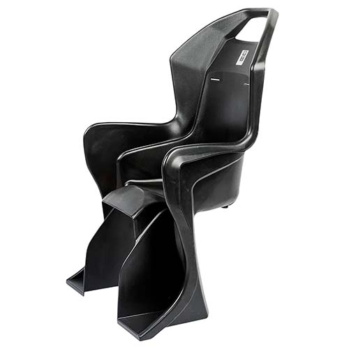 SILLA NIÑOS TRAS. BICI MAX. 20KG. C/ REFRACTARIO TRASERO NEGRO C/KIT DE INSTALACION PLASTICA VC (1061)