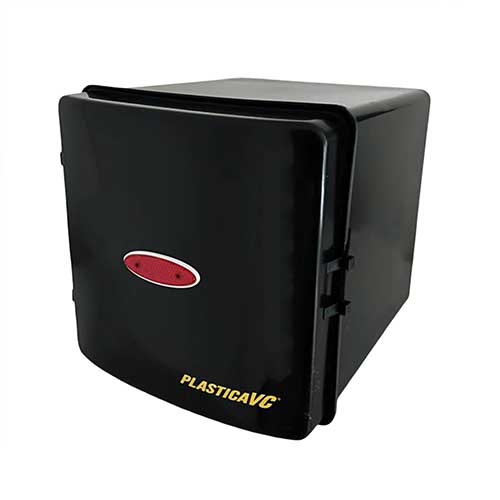 CAJA PARA DELIVERY LARGE NEGRA C/1 ESTANTE 41X41X50 PLASTICA VC (1026)