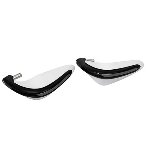 CUBRE MANOS OFF ROAD C/SPOILER NEGRO C/BLANCO (JGO) PLASTICA VC (1005)