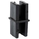 CONEXIÓN UNION CAJON M NEGRO PLASTICA VC (791)