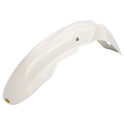 GUARDABARRO DELANTERO CROSS COMPLETO (2 PARTES) COLORES BLANCO/BLANCO PLASTICA VC (798)