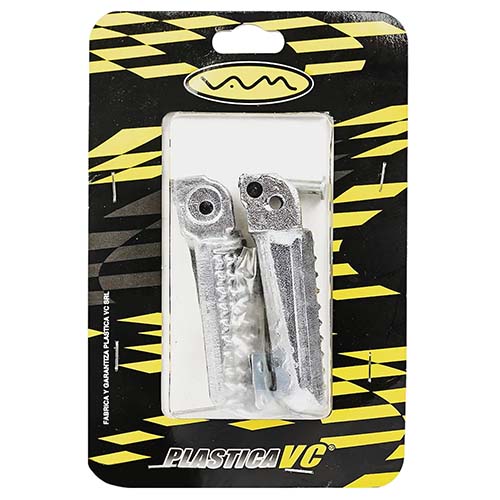 PEDALIN TRASERO RACING TEAM ALUMINIO MACIZO UNI. Ø8 JGO. PLASTICA VC (688)