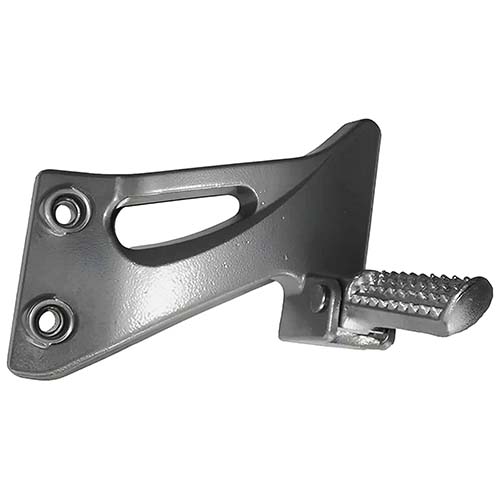 SOPORTE ORIGINAL C/PEDALIN ALUMINIO TRASERO IZQUIERDO ZANELLA RX150 PLASTICA VC (689)