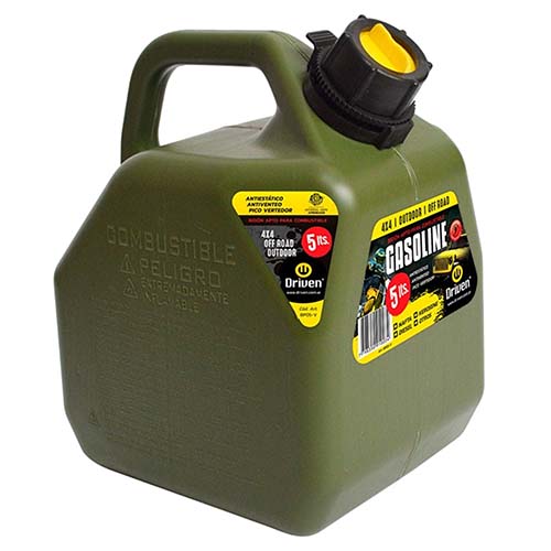 BIDON 5 LTS. TIPO CANADIENSE PRO VERDE OFF ROAD 4X4 DRIVEN (BP05-V) DISCONTINUADO