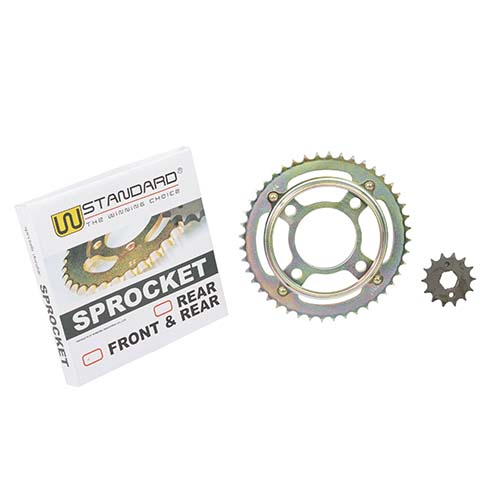 CORONA Y PIÑON HONDA CG TITAN 1995/99 (43/14) DORADA STD