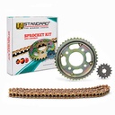 KIT TRANSMISION HONDA CG150 TITAN 428H-118L C/CAD. DOR. STD