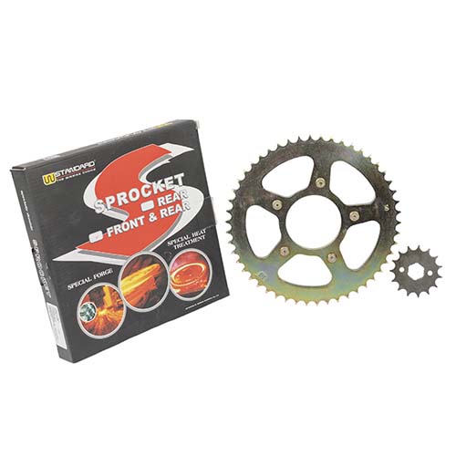 CORONA Y PIÑON HONDA XLR 125 (50/15) DORADA STD