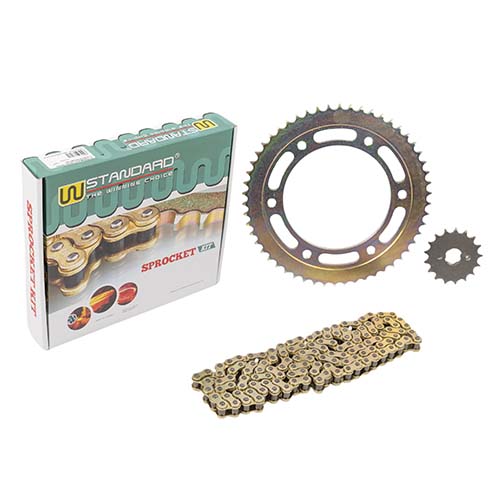 KIT TRANSMISION HONDA NXR 125 BROS / XR125L 428H-132L C/CAD. DOR. STD