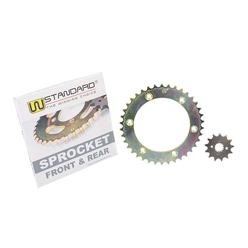 CORONA Y PIÑON HONDA XR 250 TORNADO DORADA STD