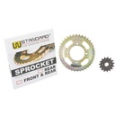 CORONA Y PIÑON HONDA STORM (38/15) DORADA STD