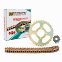 KIT TRANSMISION SUZUKI AX100 (44/14) 428H-118L C/CAD. DOR. STD