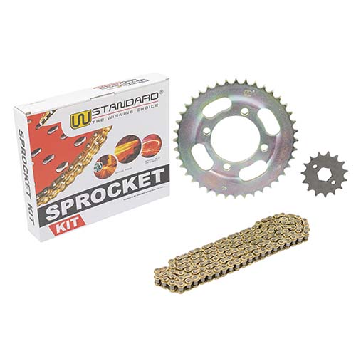 KIT TRANSMISION HONDA SDH 125 STORM (40/15) 428H-118L C/CAD. DOR. STD