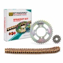 KIT TRANSMISION HONDA SDH 125 STORM (40/15) 428H-118L C/CAD. DOR. STD
