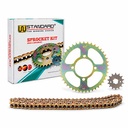 KIT TRANSMISION YAMAHA YBR 125 2000/02 (43/14) STD 428H-118L C/CAD. DOR. STD