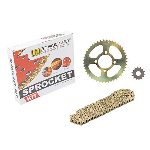 KIT TRANSMISION SUZUKI EN125 / GN125 (45/14) 428H-118L C/CAD. DOR. STD