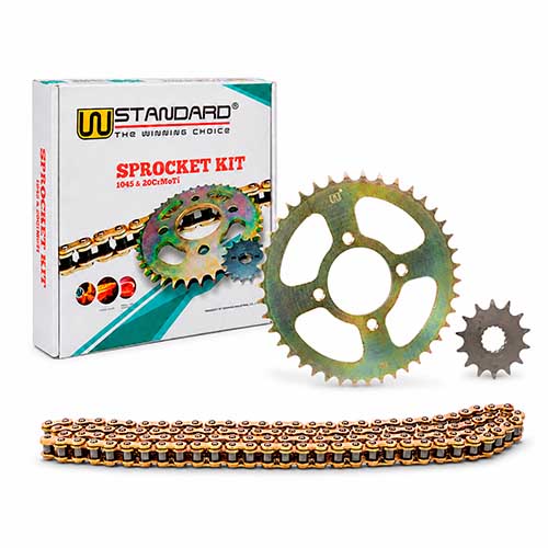 KIT TRANSMISION SUZUKI EN125 / GN125 (45/14) 428H-118L C/CAD. DOR. STD