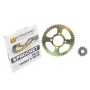 CORONA Y PIÑON SUZUKI EN125/GN125 (45/14) DORADA STD