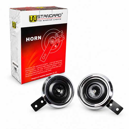 BOCINA 12 VOLTS 1.5 amp (DOS TONOS) 2 pcs STD