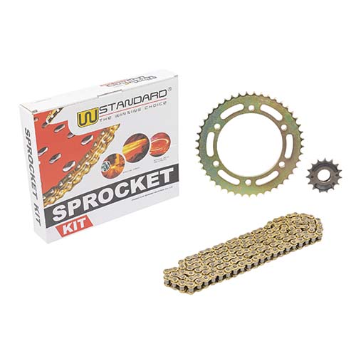 KIT TRANSMISION YAMAHA YBR250 (45/15) C/CAD. DOR. STD