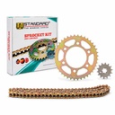 KIT TRANSMISION YAMAHA FZ16 (40/14) C/CAD. DOR. STD