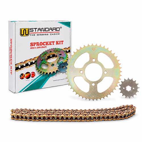 KIT TRANSMISION MOTOMEL SKUA 150 (46/17) 428H-134L C/CAD. DOR. STD