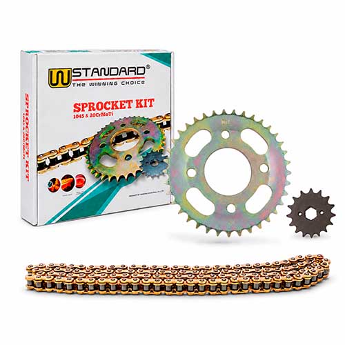 KIT TRANSMISION MOTARD / SUPERMOTARD 250 (37/17) 428H-134L C/CAD. DOR. STD