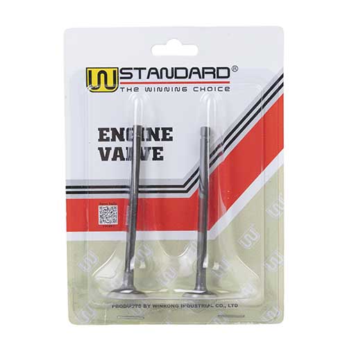 VALVULAS BAJAJ ROUSER 135 / NS125 AD 20X81.6 ES 17.5X81.2 (JGO 2PCS) STD