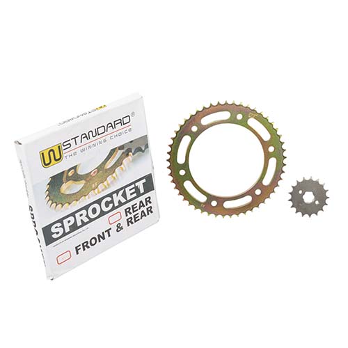 CORONA Y PIÑON HONDA XR 150L (49/17) DORADA STD