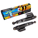 AMORTIGUADOR UNIV. C/GAS L2 NEGRO MOTOS 110CC 31cm (JGO) STD