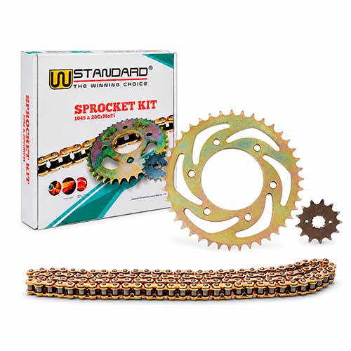 KIT TRANSMISION YAMAHA SZ150 RR (42/14) 428-126L C/CAD. DOR. STD