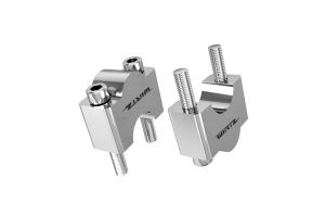 ELEVADOR +35mm UNIVERSAL (JGO) SIN TAPA (P/MANUBRIOS 7/8 22mm) COLOR PULIDO WIRTZ (255-35mm-POL)