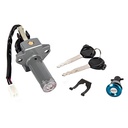 LLAVE DE CONTACTO + CERRADURA BAUL MOTOMEL NEW S2 TUBULAR OEM