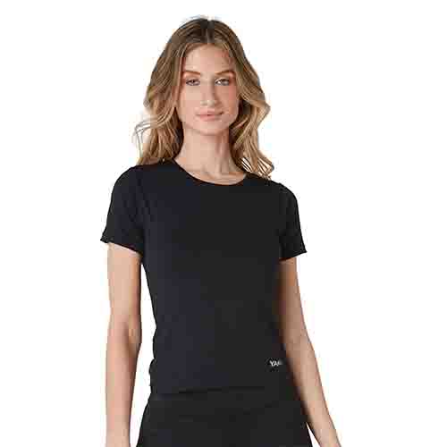 REMERA CLASSIC NEGRA TALLE L YAKKA (4027)